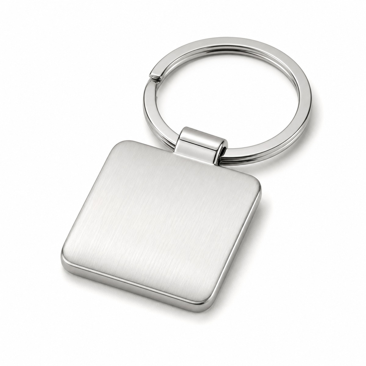 Square Metal Keychain