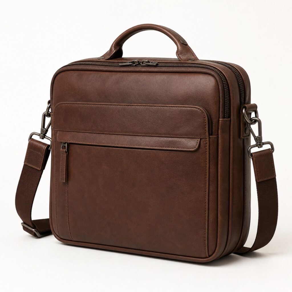 Brown Crossbody Office Bag