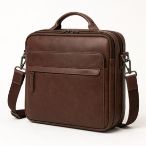 Brown Crossbody Office Bag