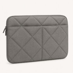 Grey Quilted Laptop Sleeve