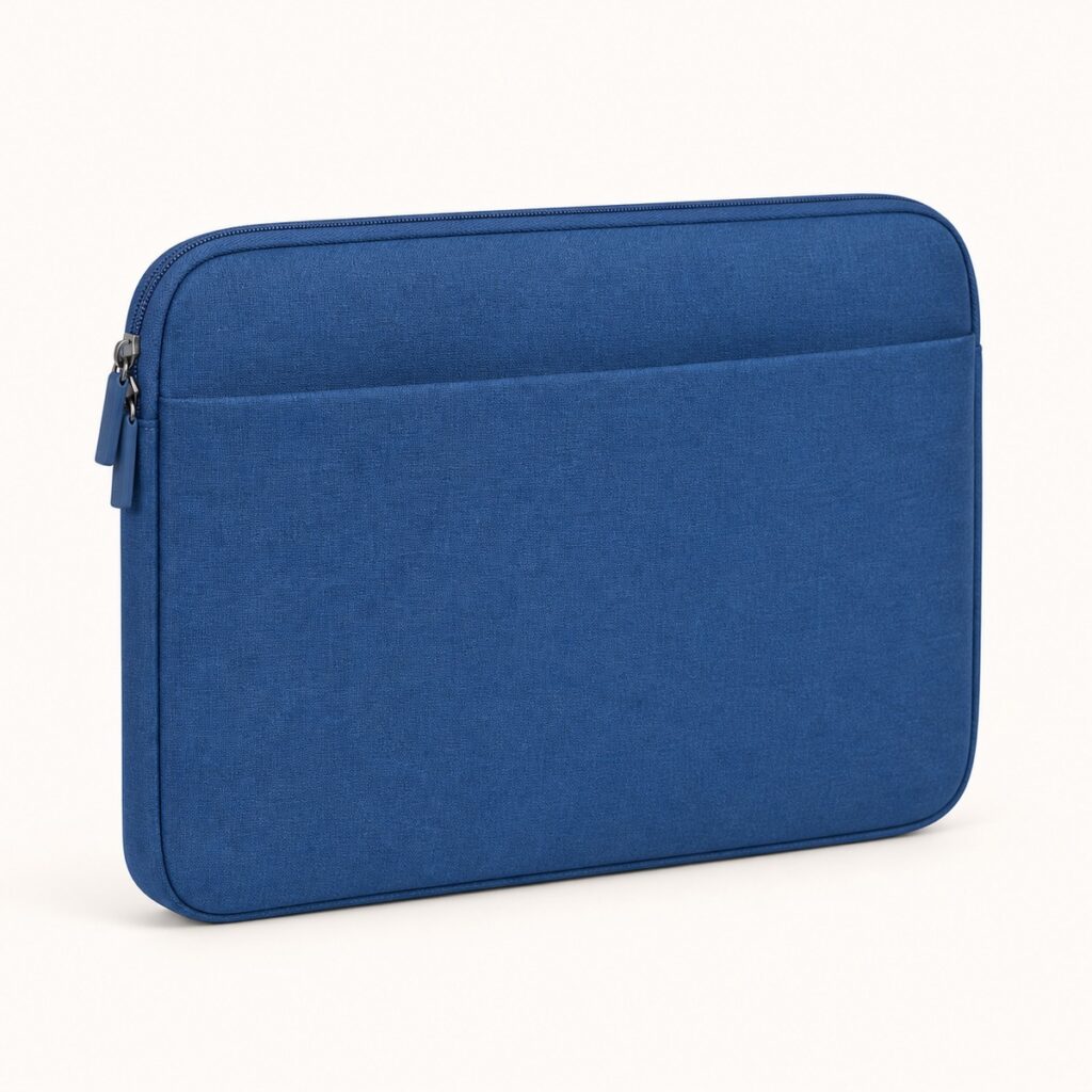 Blue Fabric Laptop Sleeve