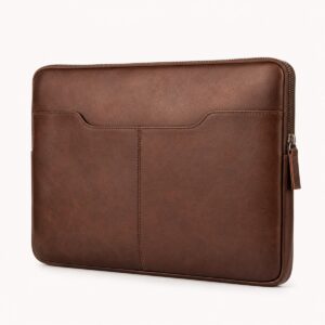 Brown Leather Laptop Sleeve
