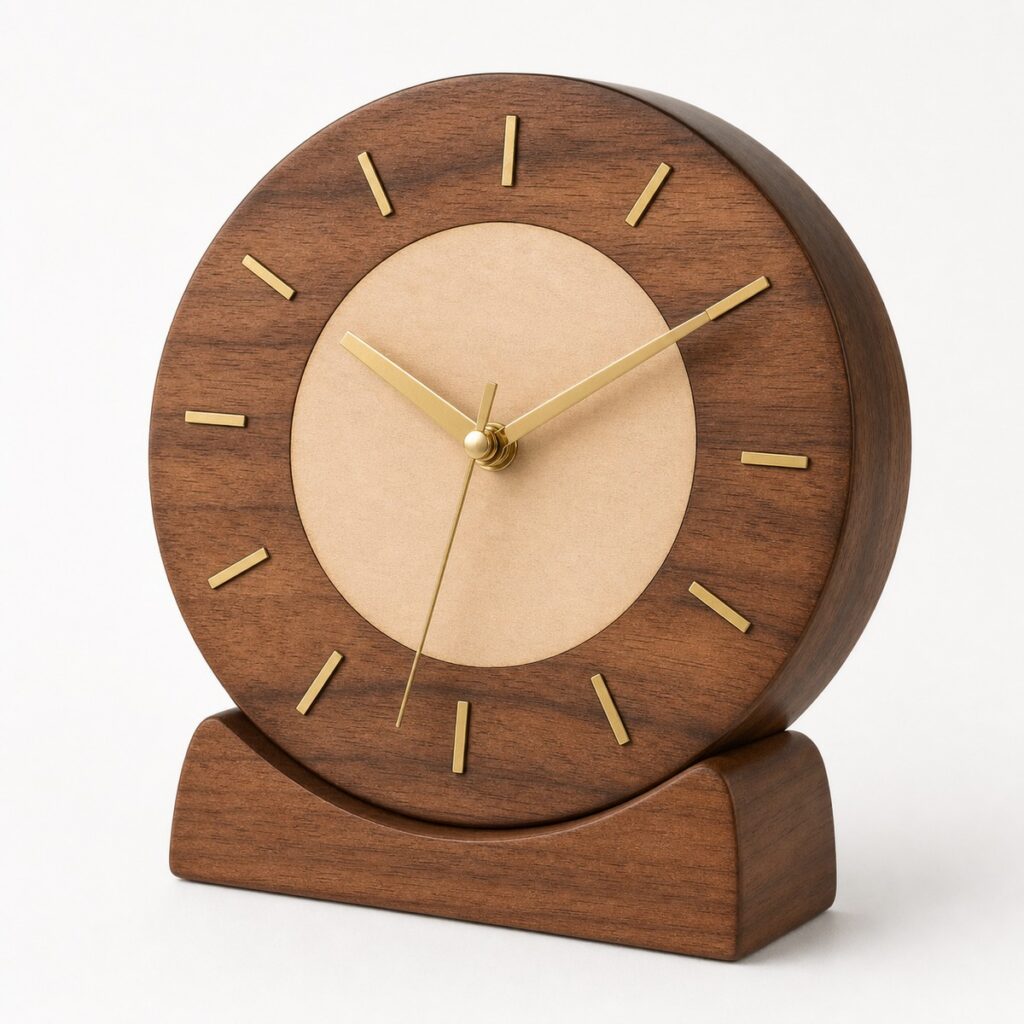 Wooden Desk Clock