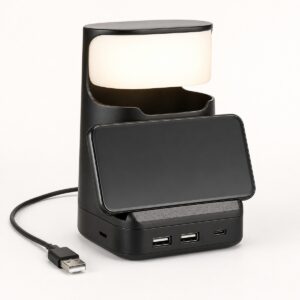 USB Hub Tumbler Lamp And Mobile Stand
