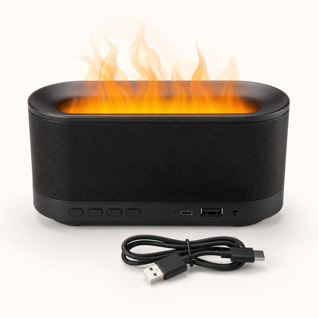 Flame Bluetooth Speaker With LED Light