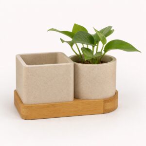 Triple Planter Desk Set