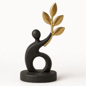 Eco-Friendly Black Gold Figurine