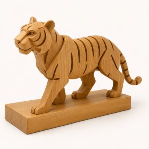 Eco-Friendly Tiger Desk Sculpture