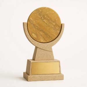 Eco-Friendly Gold Marble Trophy