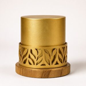 Eco-Friendly Gold Pillar Decor