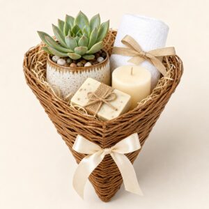 Succulent Plant Cone Gift Hamper