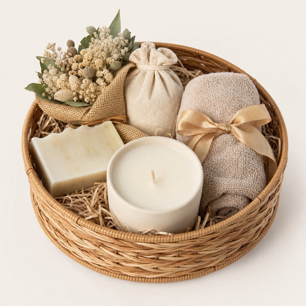 Round Candle Hamper