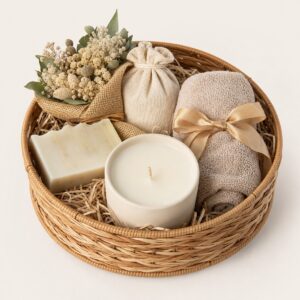 Round Candle Hamper