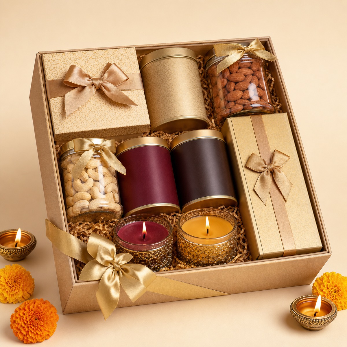 Diwali Festive Candle Gift Box