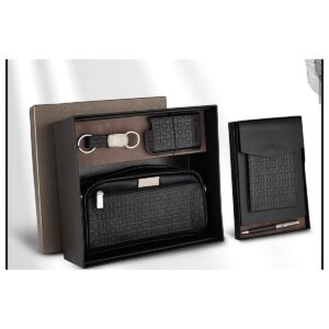 Executive Organizer Gift Set with Notebook, Card Holder and Keychain
