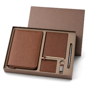 Employee Welcome Kit with Leather Organizer, Notebook and Accessories