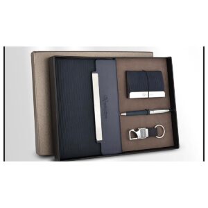Premium Notebook, Card Holder, Pen and Keychain Gift Set
