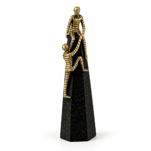 Eco-Friendly Black Gold Figurine