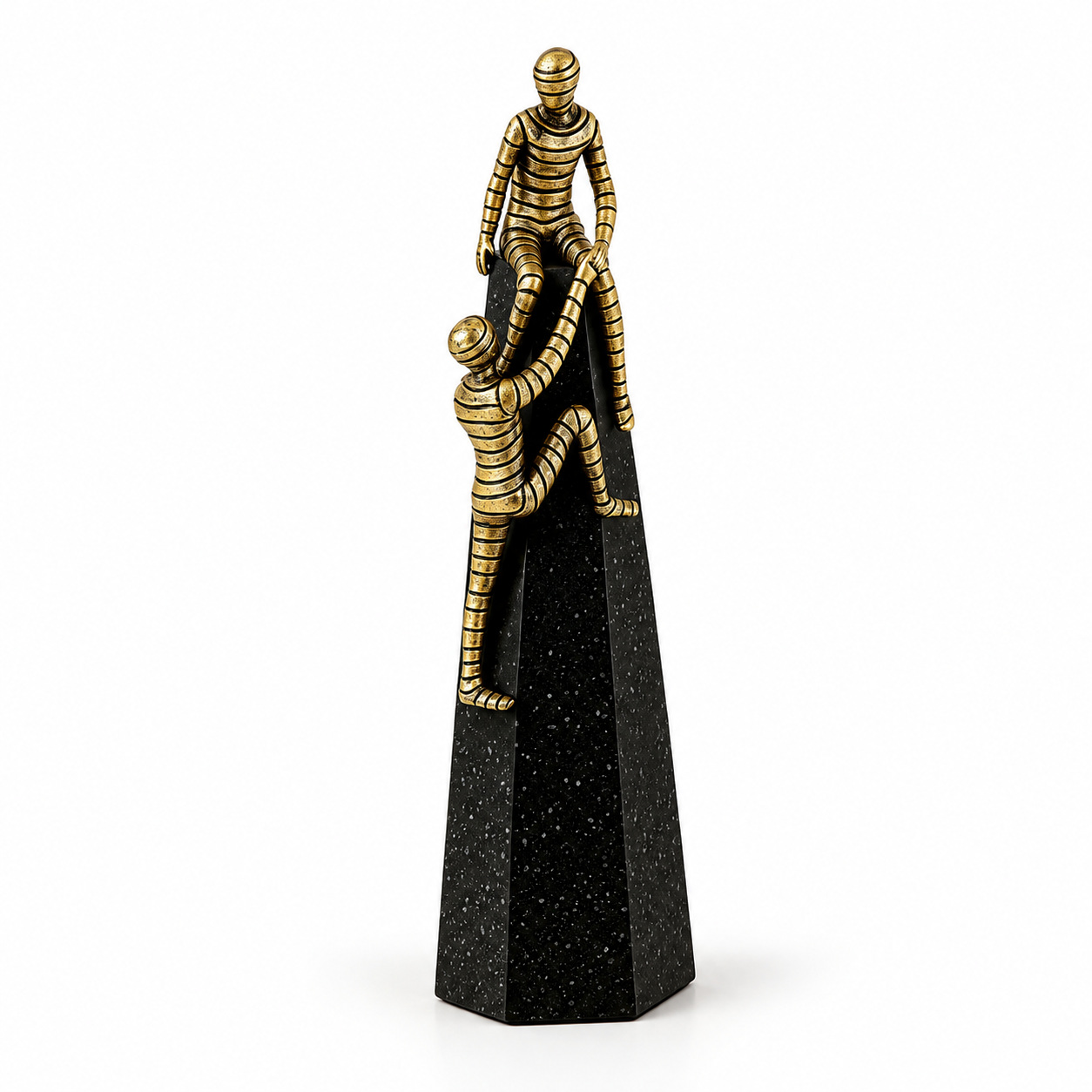 Eco-Friendly Black Gold Figurine