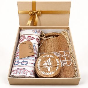 Jute Slipper Towel Hamper