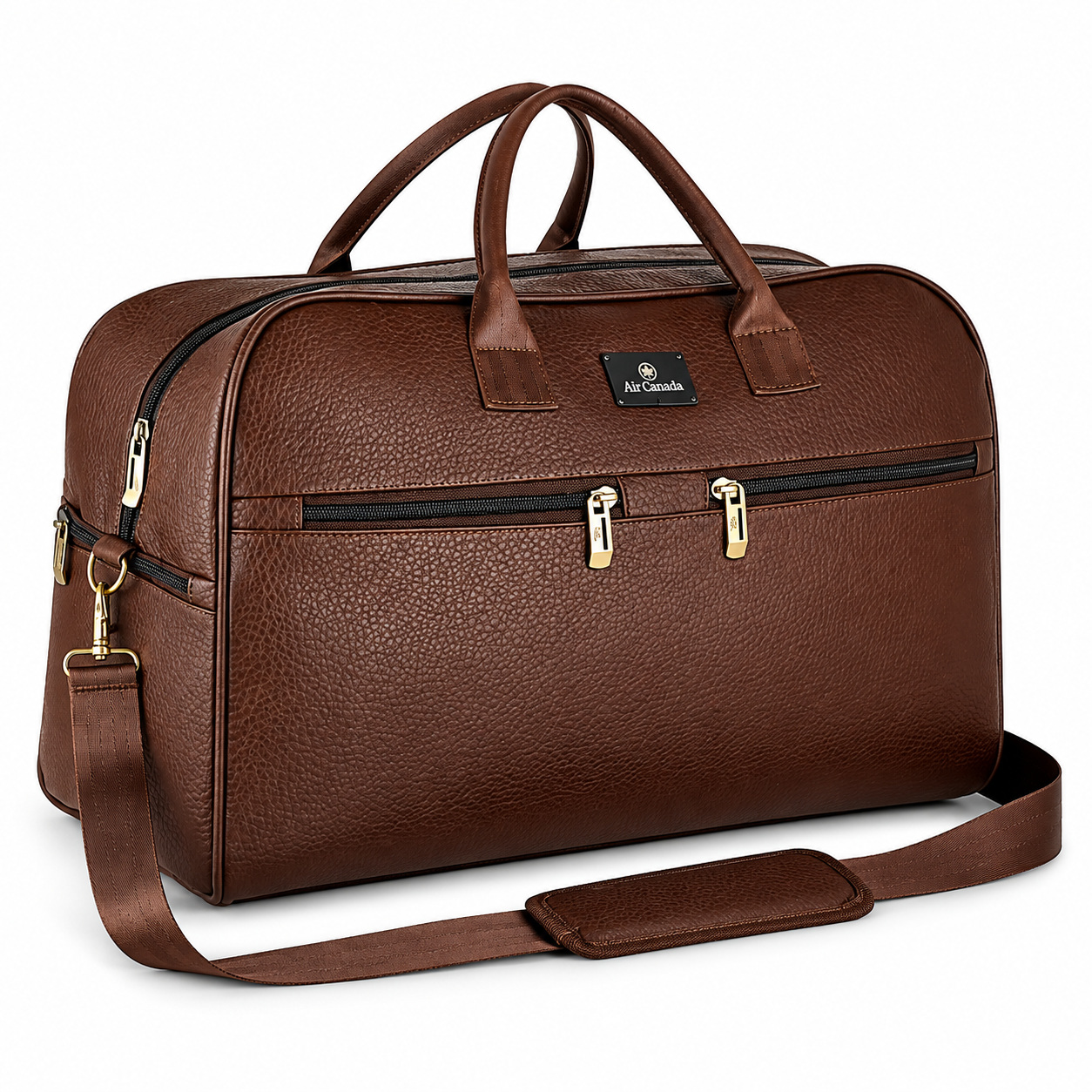 Brown Leather Duffle Bag