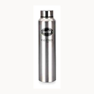 Customisable Silver Stainless Steel Water Bottle
