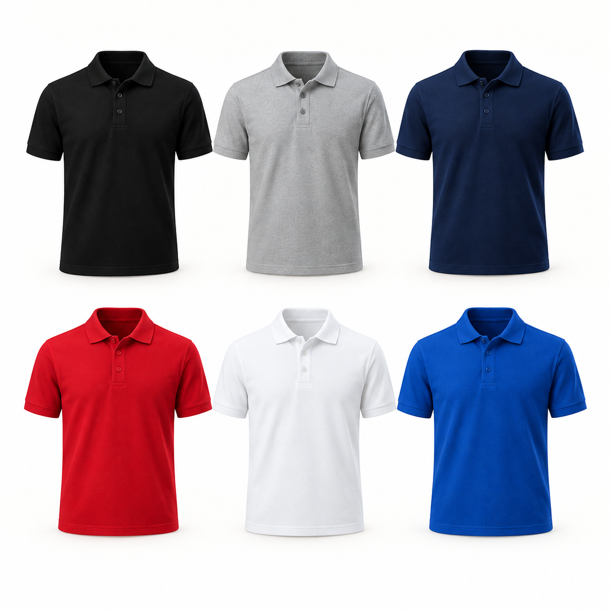 Customisable Collared Polo Shirt Assortment