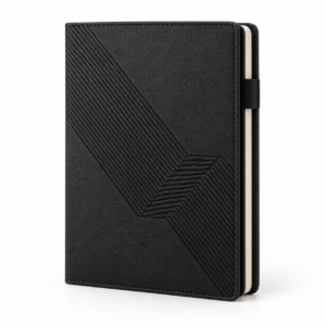 Black A5 Integrated Organizer Notebook