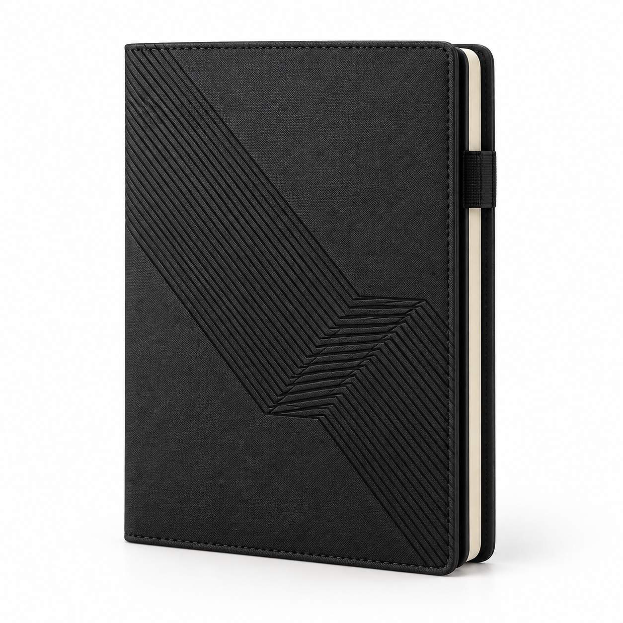 Black A5 Integrated Organizer Notebook