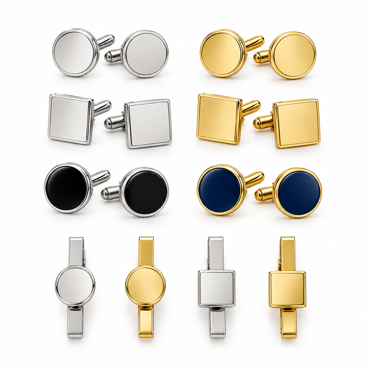 Custom Logo Cufflinks And Tie Pins