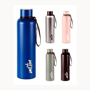 Customisable Blue Stainless Steel Water Bottle