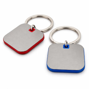 Square Metal Keychain