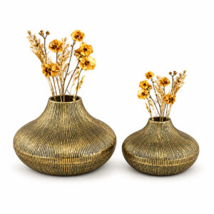 Eco-Friendly Gold Flower Vase Set