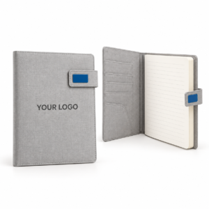 Light Grey Fabric A5 Notebook