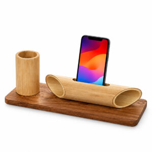 Premium Bamboo Tumbler Desk Set