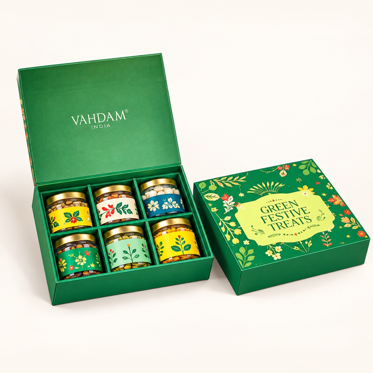 Green Festive Treat Box