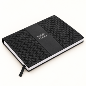 Black Geometric NE A5 Notebook