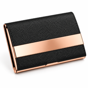 Gold Black Cardholder