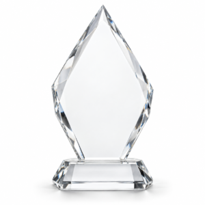 Clear Crystal Diamond Award