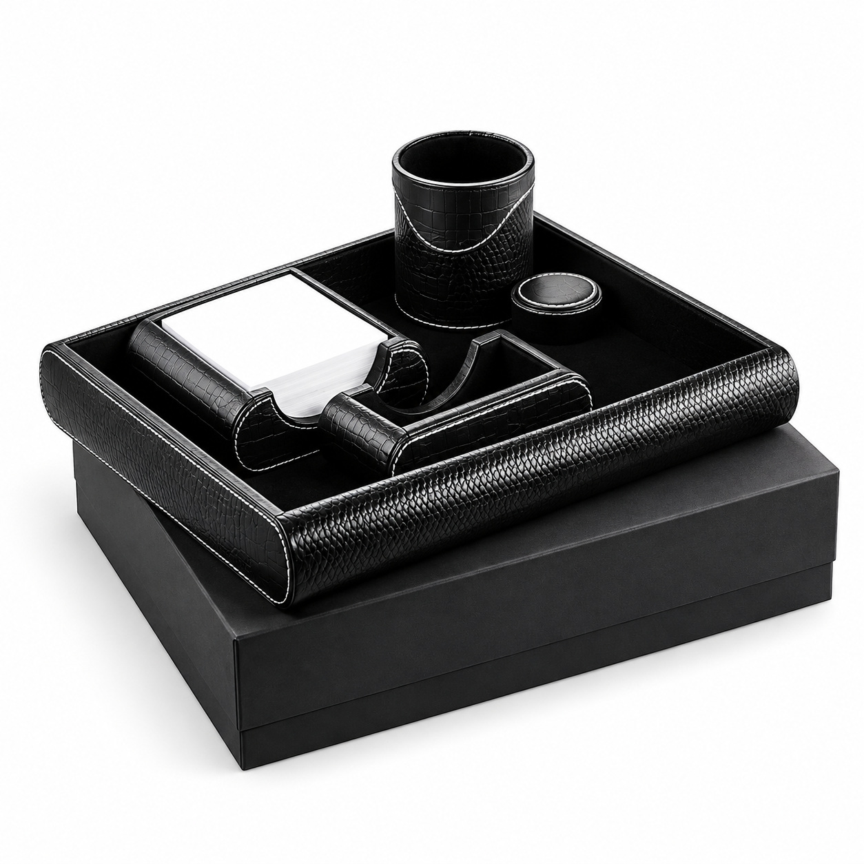 Premium Croco 5-in-1 Desktop Set