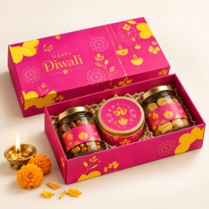 Pink Floral Festive Gift Box