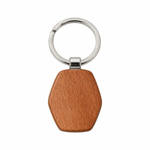 Small Wooden Polygon Keychain
