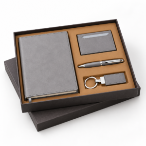 Employee Welcome Kit with Leather Organizer, Notebook and Accessories