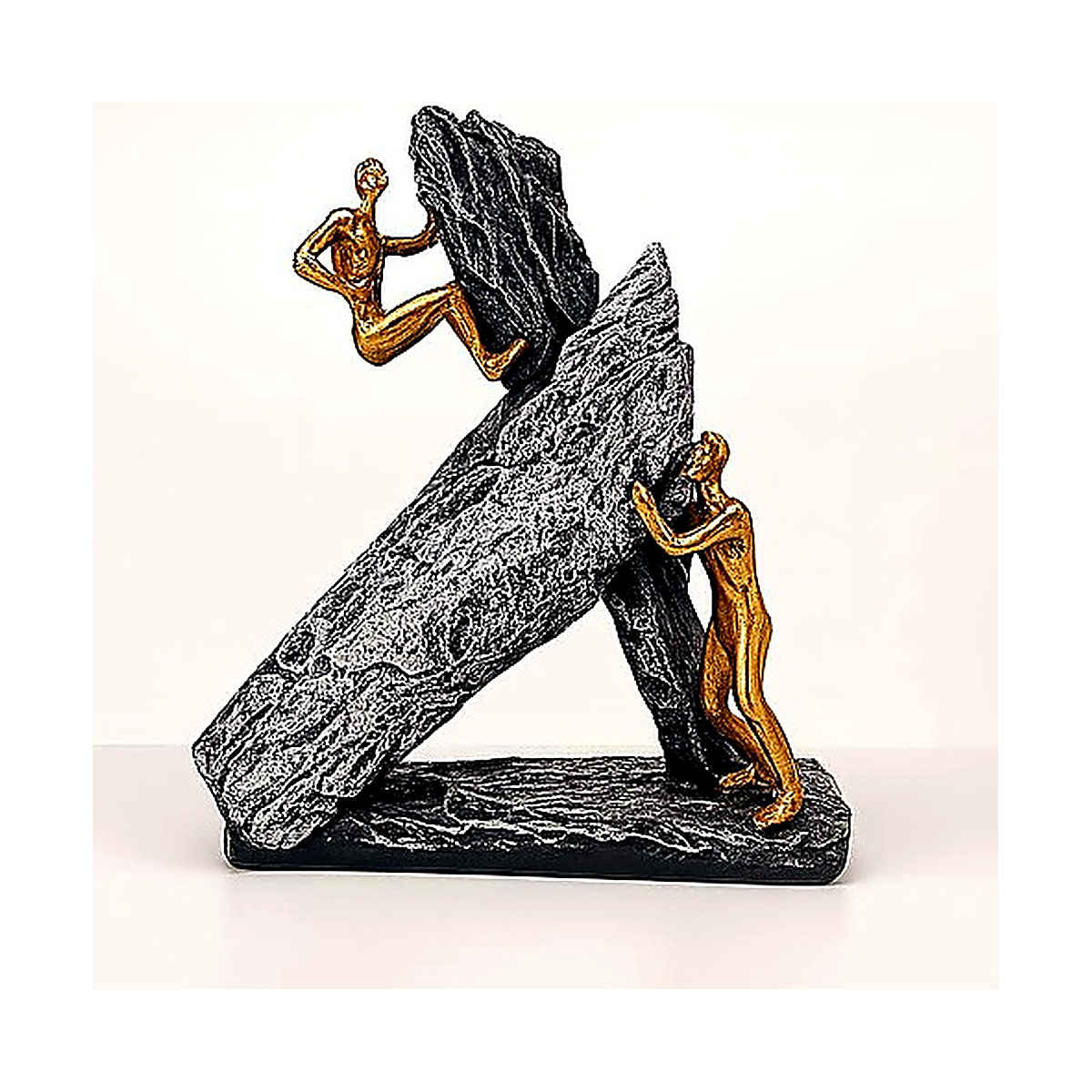 Eco-Friendly Rock Climber Sculpture