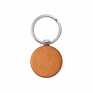 Wooden Leather Keychain