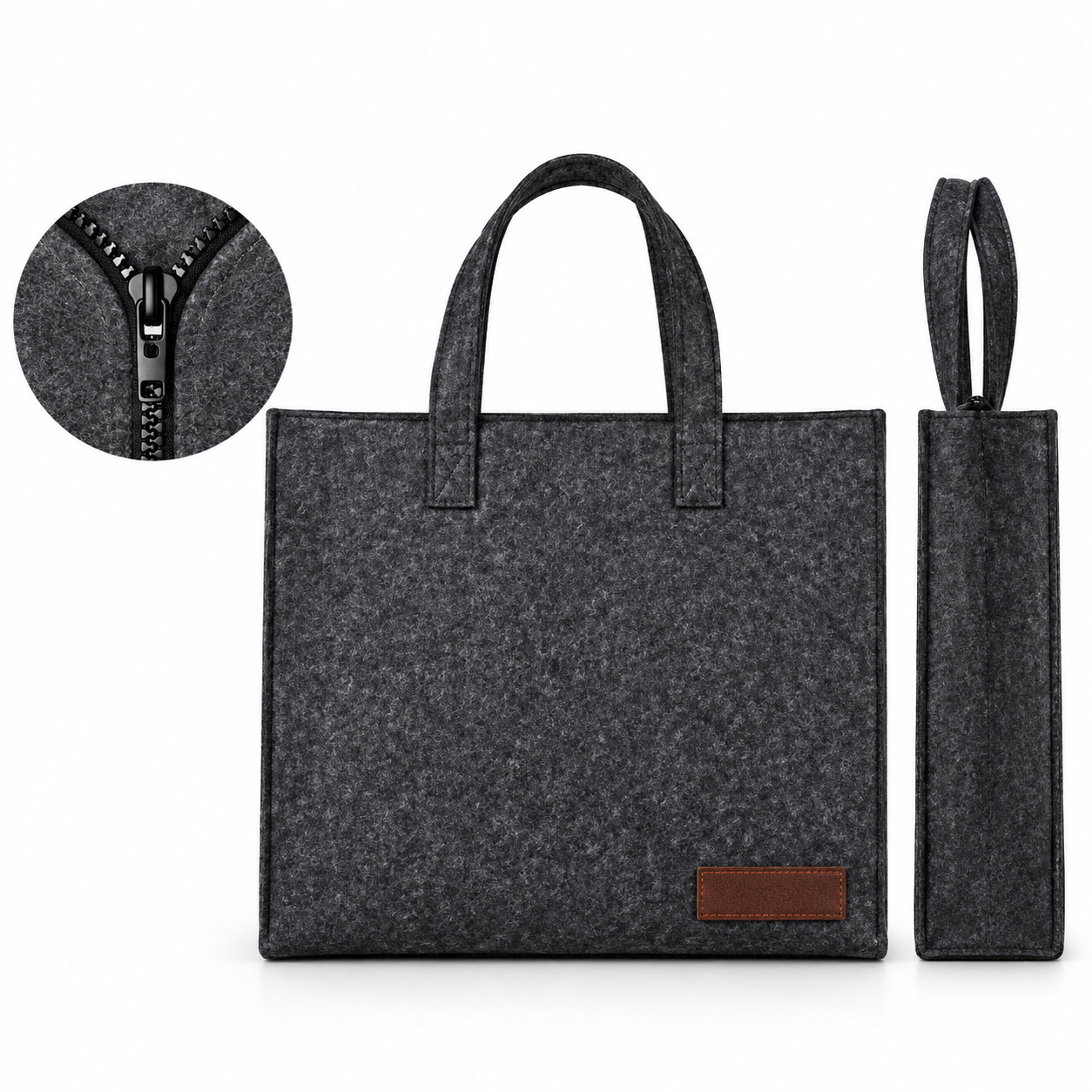 GBI 3421W B Zipper Hand Bag