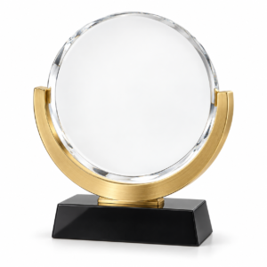 Gold Crescent Crystal Disc Award