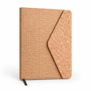 Beige Checkered Cork A5 Notebook